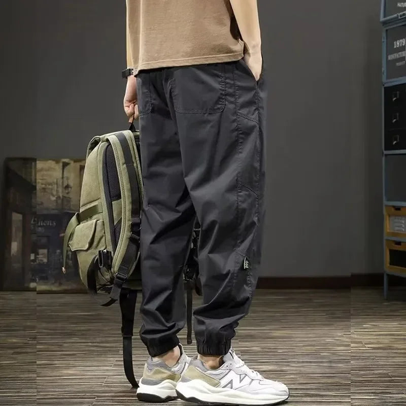 Men's Summer Ice Silk Casual Pants – Loose Fit Quick-Dry Ankle-Length Sports Trousers: Ice Silk Casual Pants, Loose Fit, Quick-Dry, Ankle-Length Trousers)