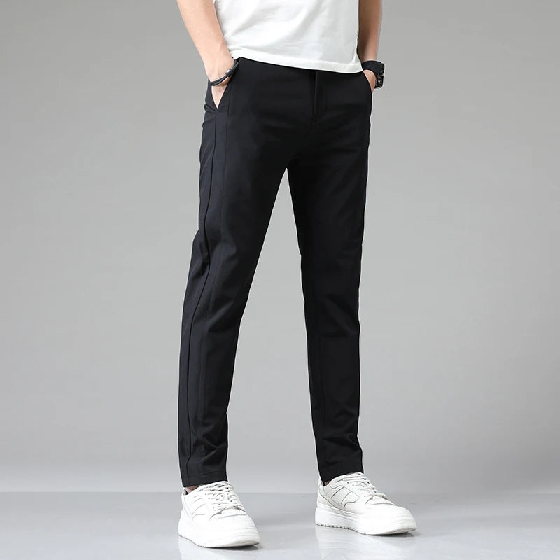 D1AMiRiL2 Men's Ultra-Thin Stretch Casual Pants – Slim Straight Summer Golf Trousers: Ultra-Thin Stretch, Casual Pants, Slim Straight, Summer Golf Trousers)