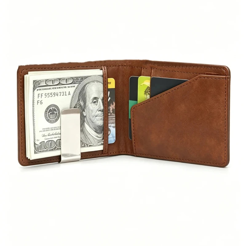 Slim Thin Credit Card Holder High Quality Men Wallet Money Bag Pocket Mini Small Wallet Small Short Cardholder Vallet Billetera