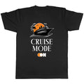 Cruise Mode on Tropical Cruise Ship Sunset Graphic T-Shirt Men Women Vacation Casual Cotton Short Sleeve Tops