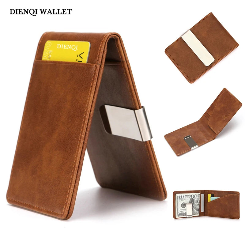 Slim Thin Credit Card Holder High Quality Men Wallet Money Bag Pocket Mini Small Wallet Small Short Cardholder Vallet Billetera
