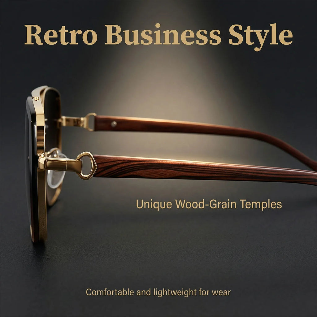 UV400 Protection Square Sunglasses Women Trendy Beach Vacation Brand Design Wooden Vintage Retro Sunglass Men Fashion Glasses