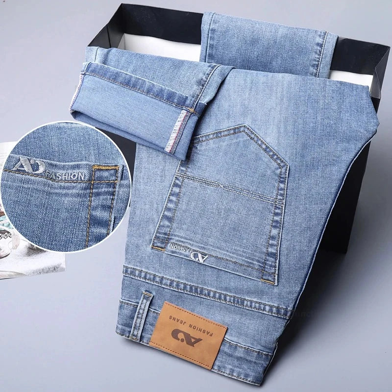 Neverfunction Men's Lightweight Straight Jeans – Summer Thin Stretch Business Casual Denim Pants 2026: Neverfunction Men's, Lightweight Straight Jeans, Summer Thin Stretch, Business Casual Denim Pants)