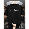 100% Cotton Golf Gift T-Shirt for Men and Women Monastery Couture Black Graphic T-Shirt for Men Summer Casual Wear with Lightweight Breathable Fabric and Comfortable Round Neck Design