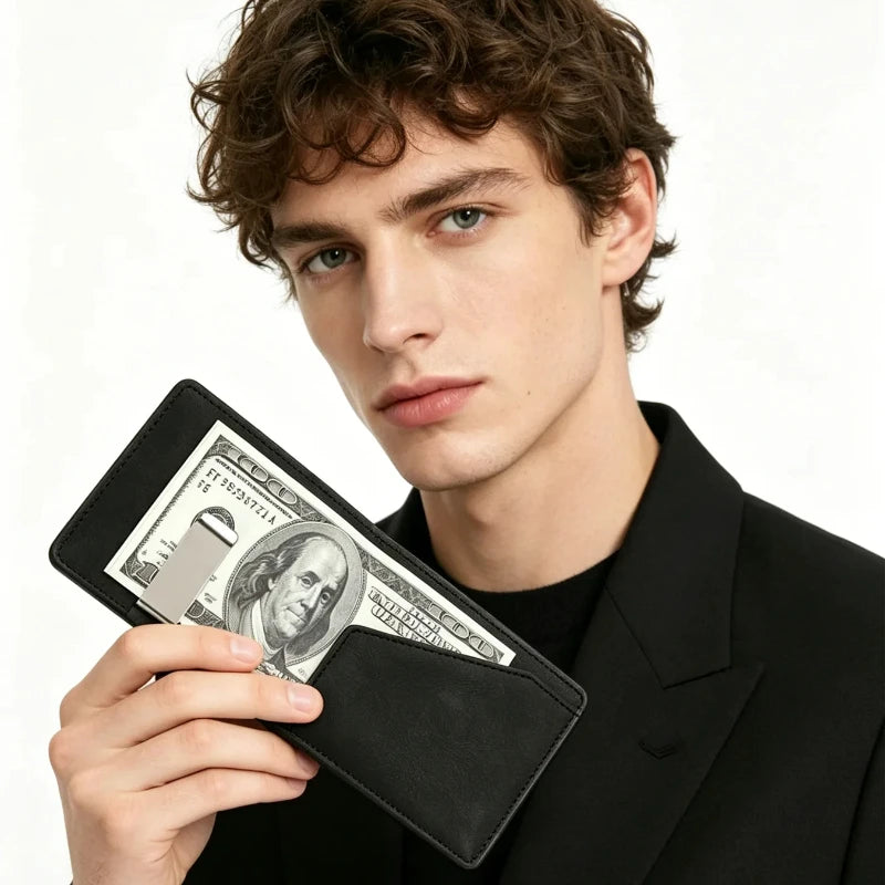 Slim Thin Credit Card Holder High Quality Men Wallet Money Bag Pocket Mini Small Wallet Small Short Cardholder Vallet Billetera