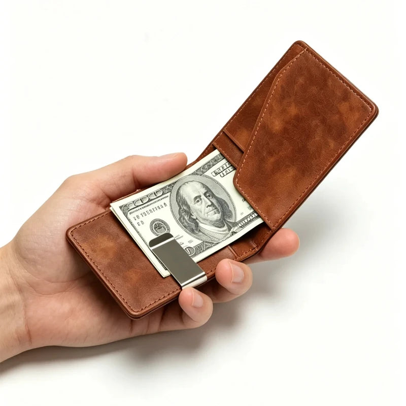 Slim Thin Credit Card Holder High Quality Men Wallet Money Bag Pocket Mini Small Wallet Small Short Cardholder Vallet Billetera