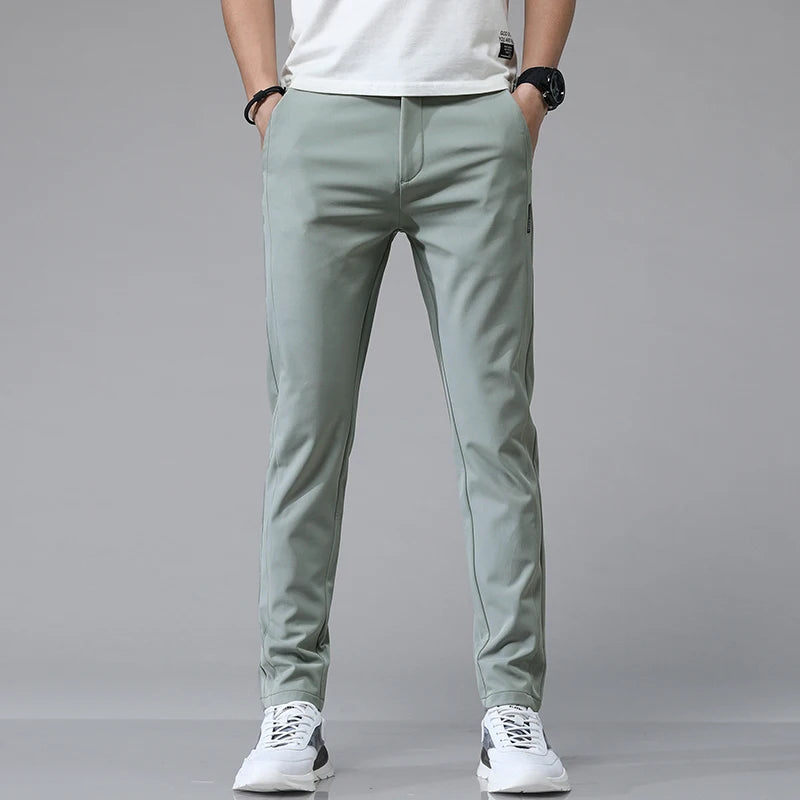 D1AMiRiL2 Men's Ultra-Thin Stretch Casual Pants – Slim Straight Summer Golf Trousers: Ultra-Thin Stretch, Casual Pants, Slim Straight, Summer Golf Trousers)